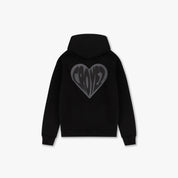 CROYEZ PUFFED HEART HOODIE | BLACK