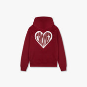 CROYEZ PUFFED HEART HOODIE | RED
