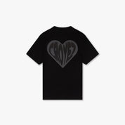 CROYEZ PUFFED HEART T-SHIRT | BLACK