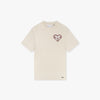 CROYEZ PUFFED HEART T-SHIRT - OFF-WHITE