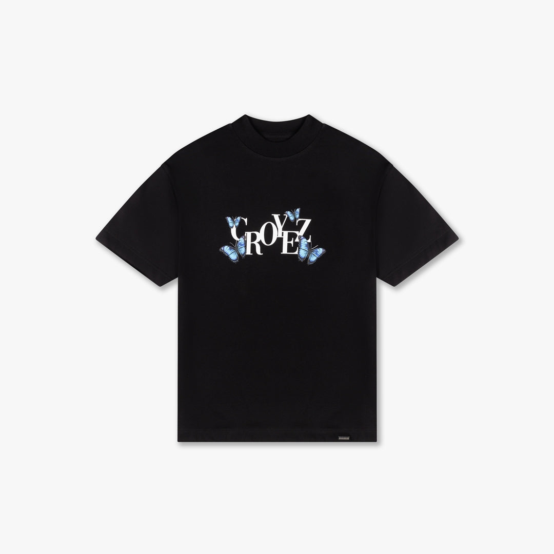 CROYEZ BUTTERFLY T-SHIRT - BLACK