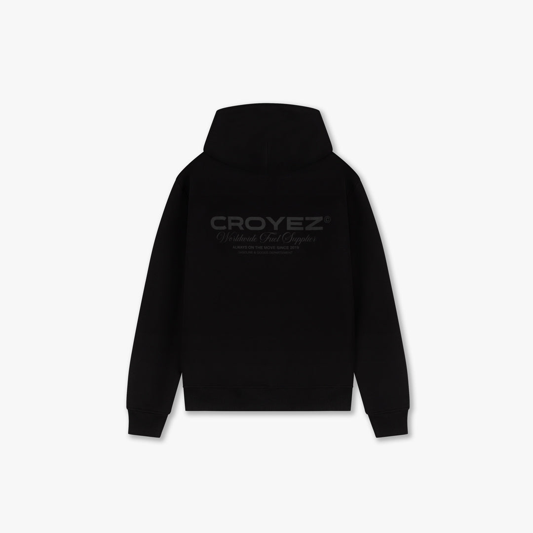 CROYEZ WORLDWIDE SUPPLIER HOODIE - BLACK