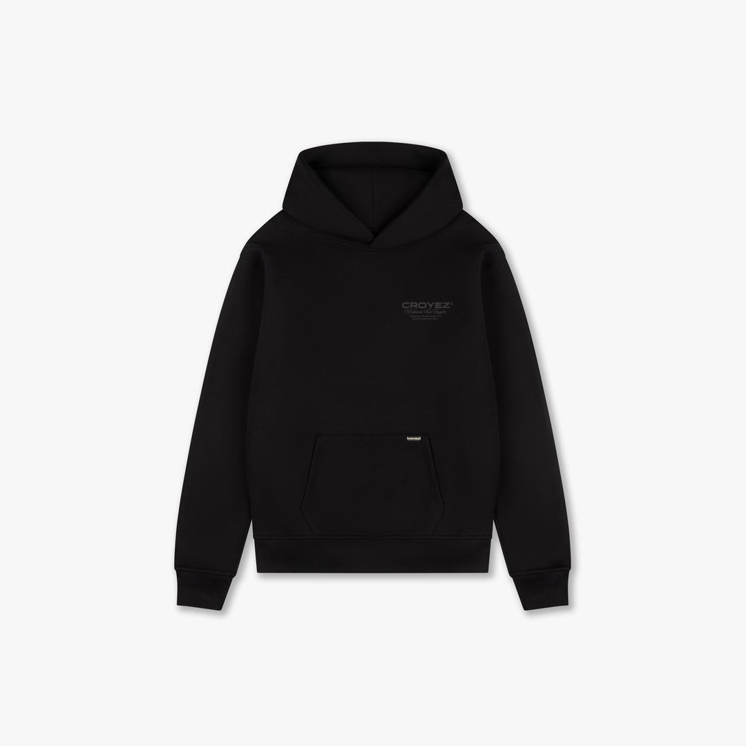 CROYEZ WORLDWIDE SUPPLIER HOODIE - BLACK