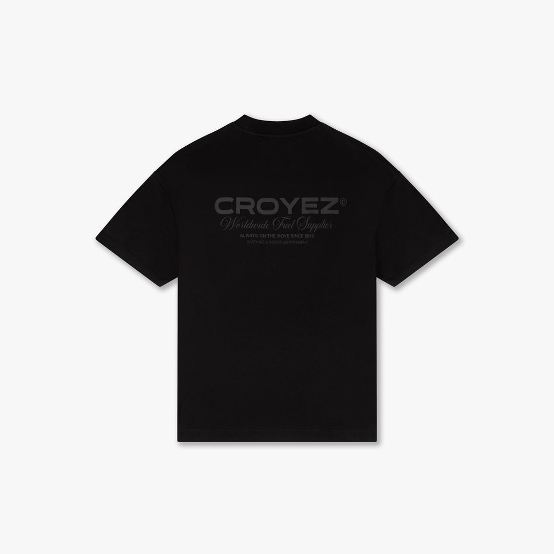 CROYEZ WORLDWIDE SUPPLIER T-SHIRT - BLACK