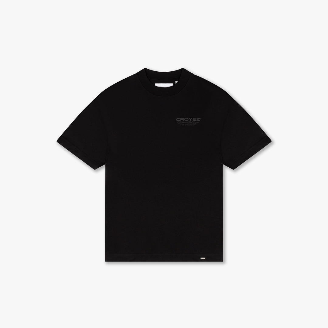 CROYEZ WORLDWIDE SUPPLIER T-SHIRT - BLACK