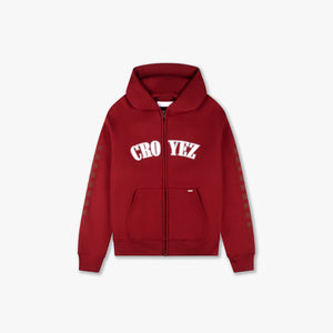 CROYEZ FINISH ZIP HOODIE | RED