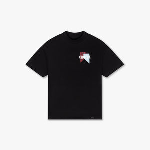 CROYEZ FUMES FLAG T-SHIRT | BLACK