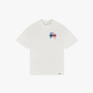 CROYEZ FUMES FLAG T-SHIRT | OFF WHITE