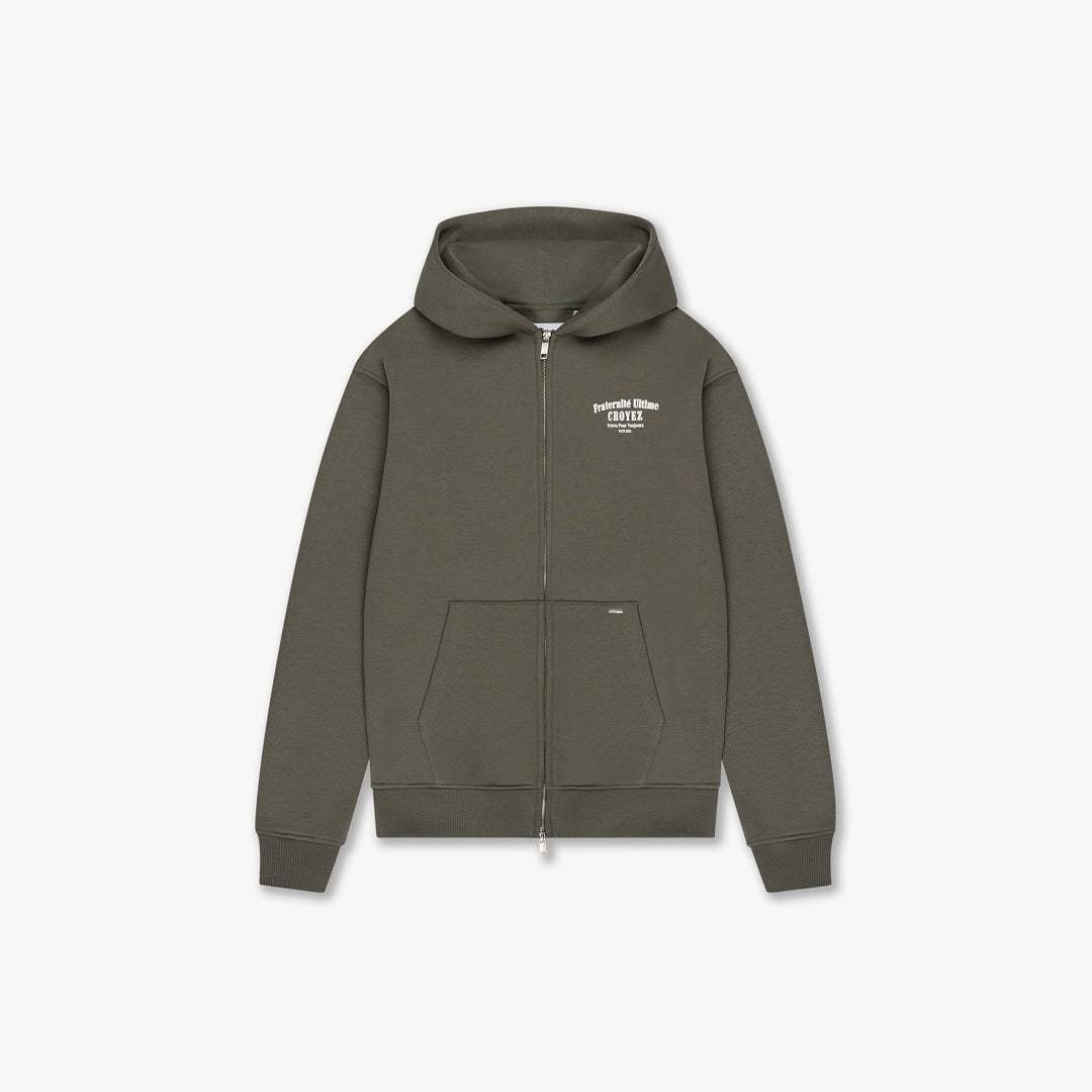  CROYEZ FRATERNITÉ ZIP-HOODIE | DUSTY OLIVE