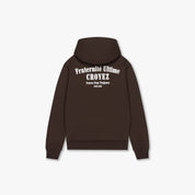 CROYEZ FRATERNITÉ ZIP-HOODIE | BROWN