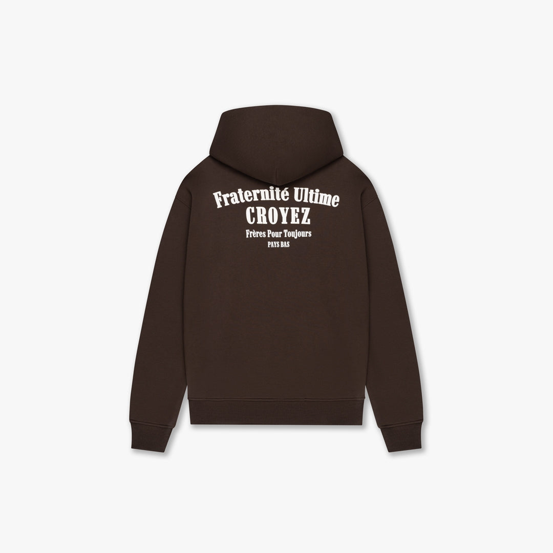 CROYEZ FRATERNITÉ HOODIE | BROWN