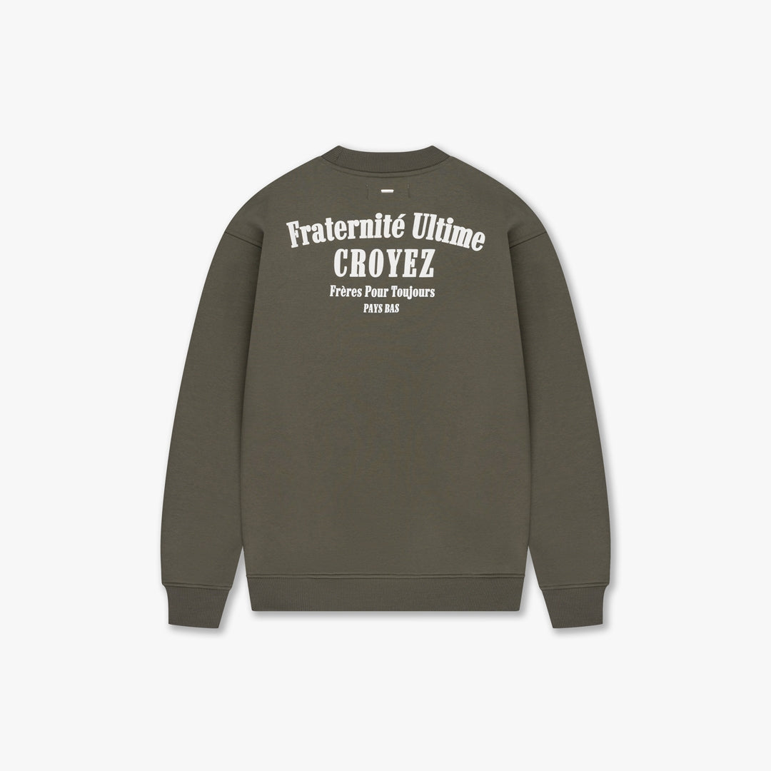 CROYEZ FRATERNITÉ SWEATER | DUSTY OLIVE