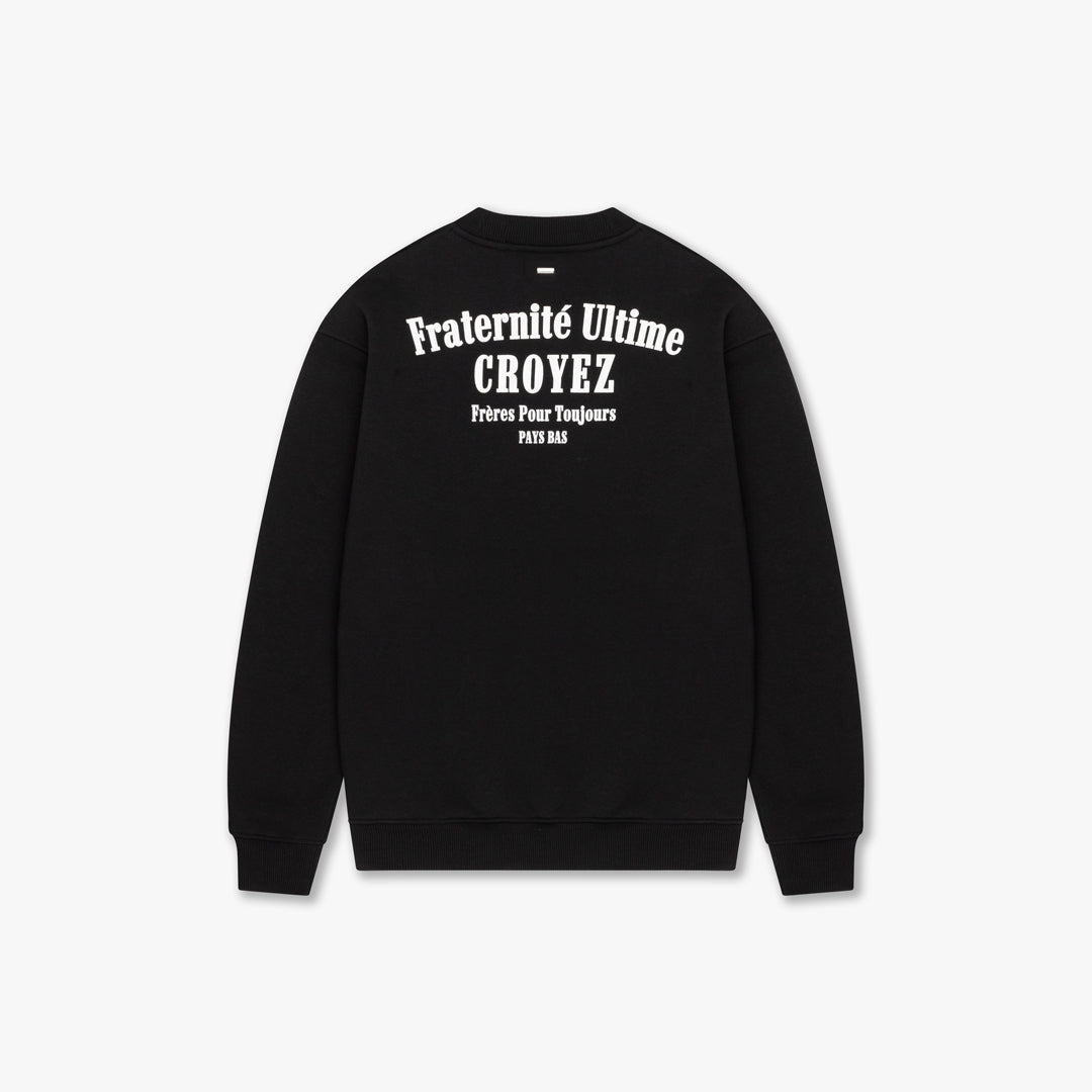 CROYEZ FRATERNITÉ SWEATER | BLACK
