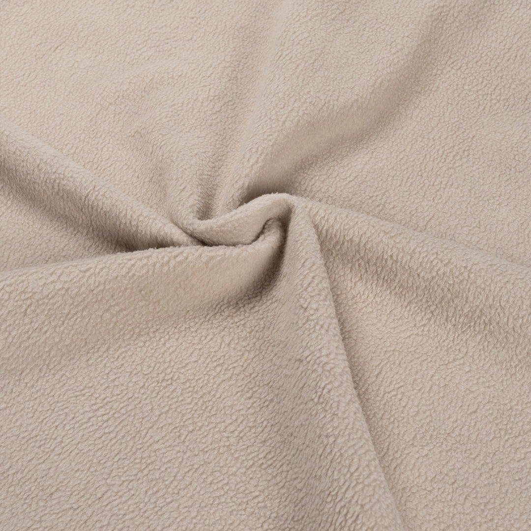 CROYEZ FLEECE POLO SWEATER | SAND