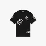 CROYEZ FLOWER T-SHIRT | BLACK