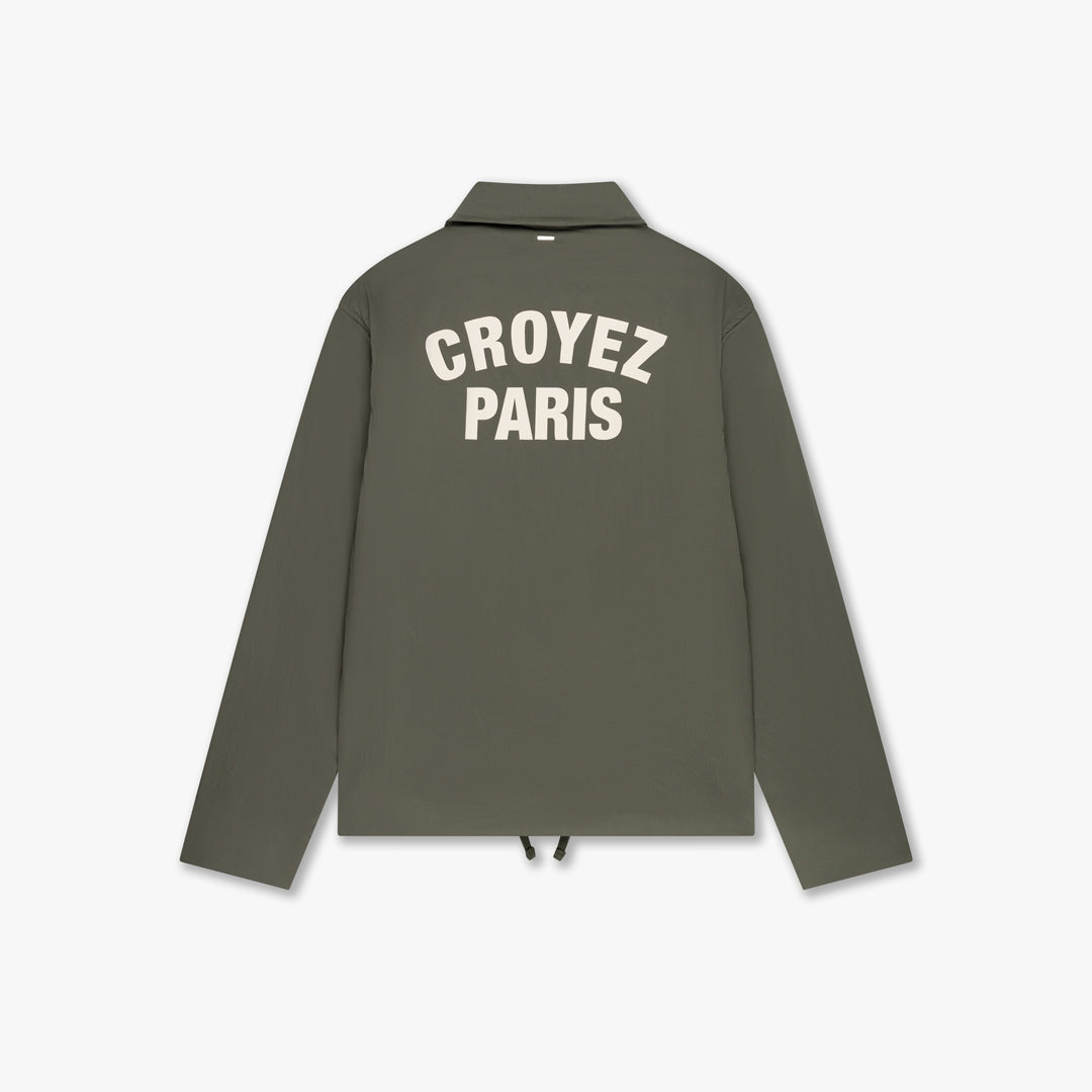 CROYEZ PARIS PADDED COACH JACKET | DUSTY OLIVE