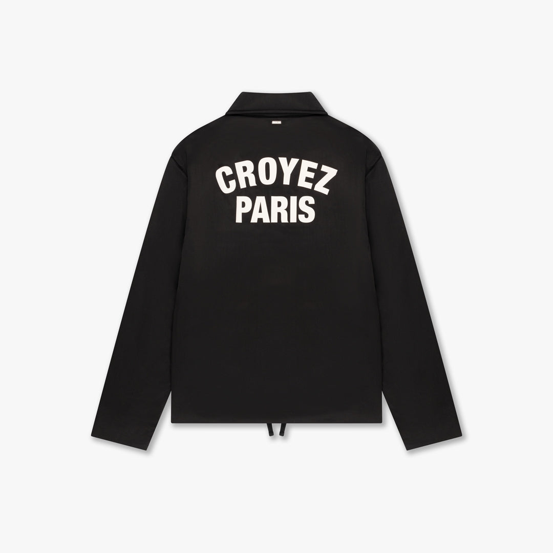 CROYEZ PARIS PADDED COACH JACKET | BLACK - Croyez