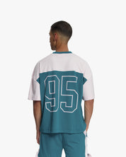 Croyez Jersey Sport T-Shirt | Dark Teal/Pink
