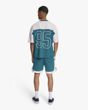 Croyez Jersey Sport T-Shirt | Dark Teal/Pink