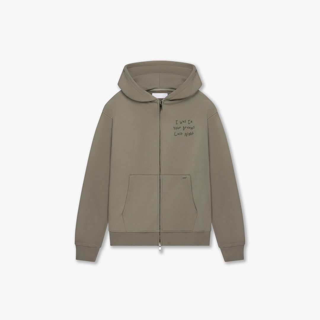 CROYEZ IN YOUR DREAMS ZIP HOODIE | DUSTY OLIVE