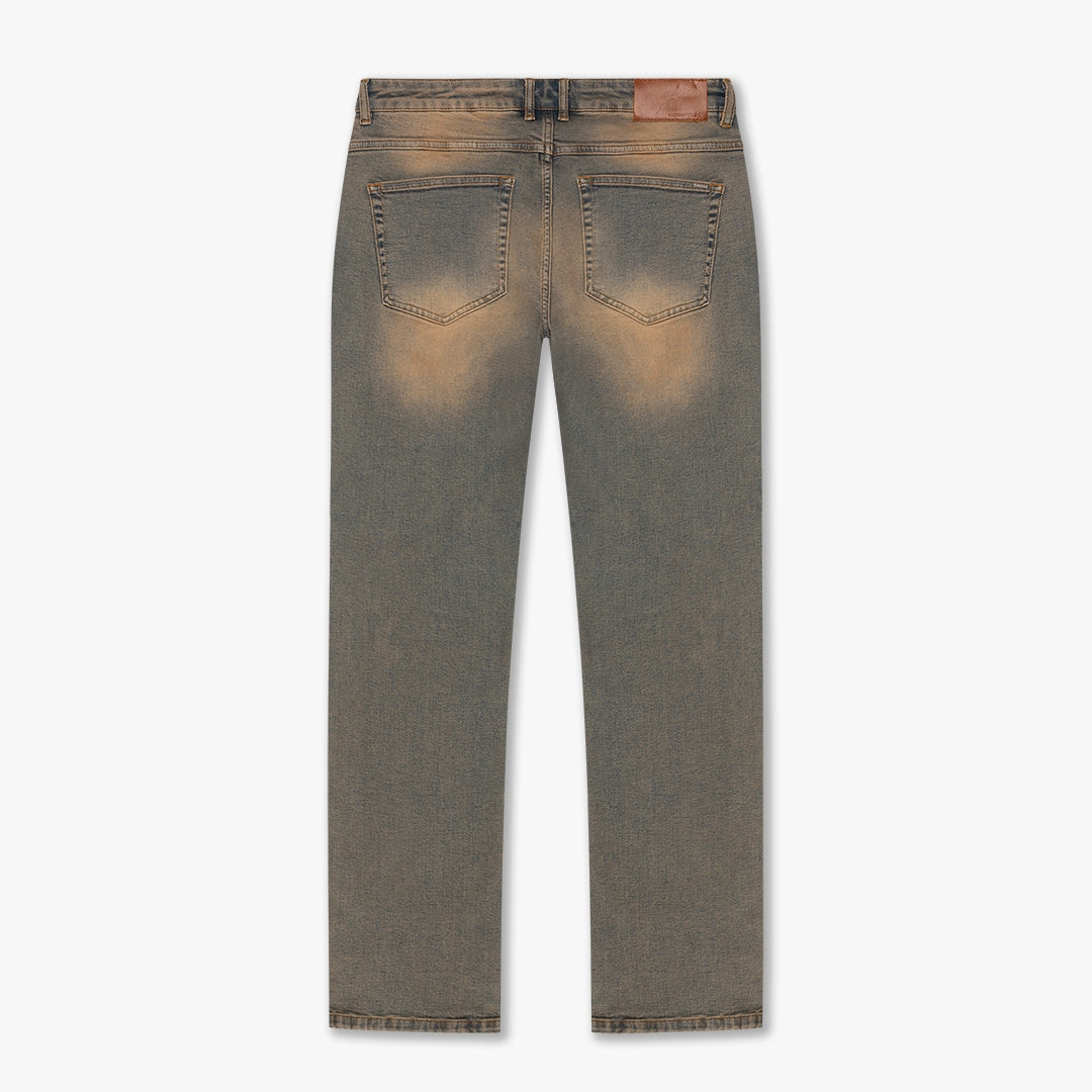 CROYEZ SAND WASHED STRAIGHT LEG DENIM | LIGHT BLUE