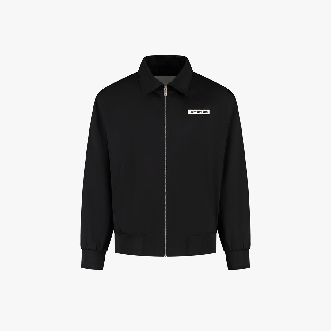 CROYEZ ÉTIQUETTE SATIN JACKET | BLACK