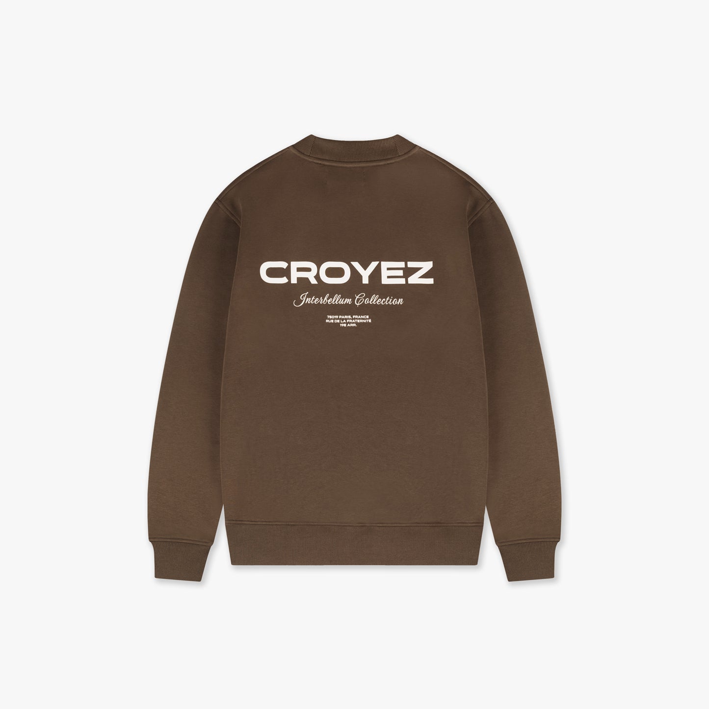 CROYEZ COLLECTION SWEATER - BROWN/VINTAGE WHITE