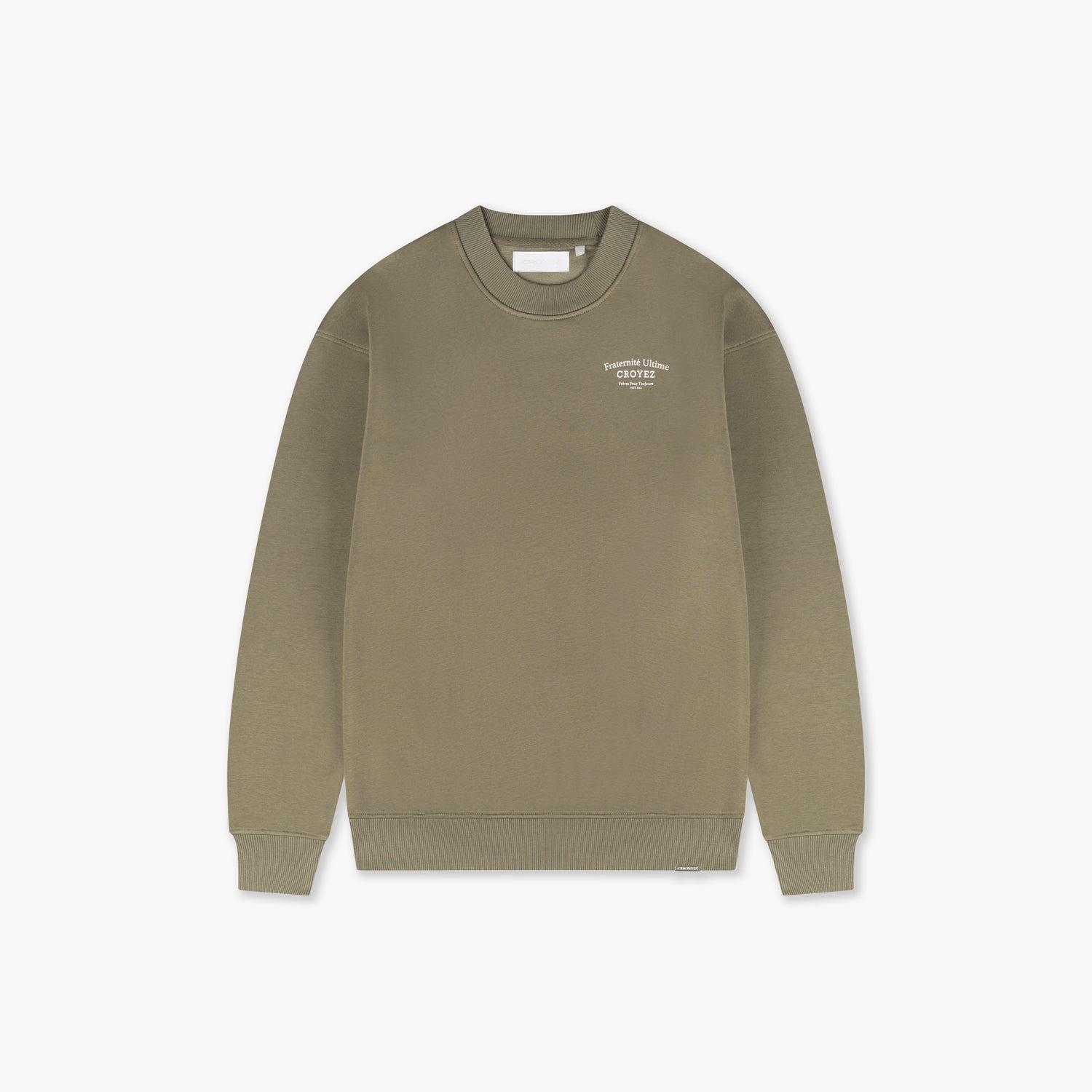 CROYEZ FRATERNITÉ SWEATER - OLIVE/WHITE