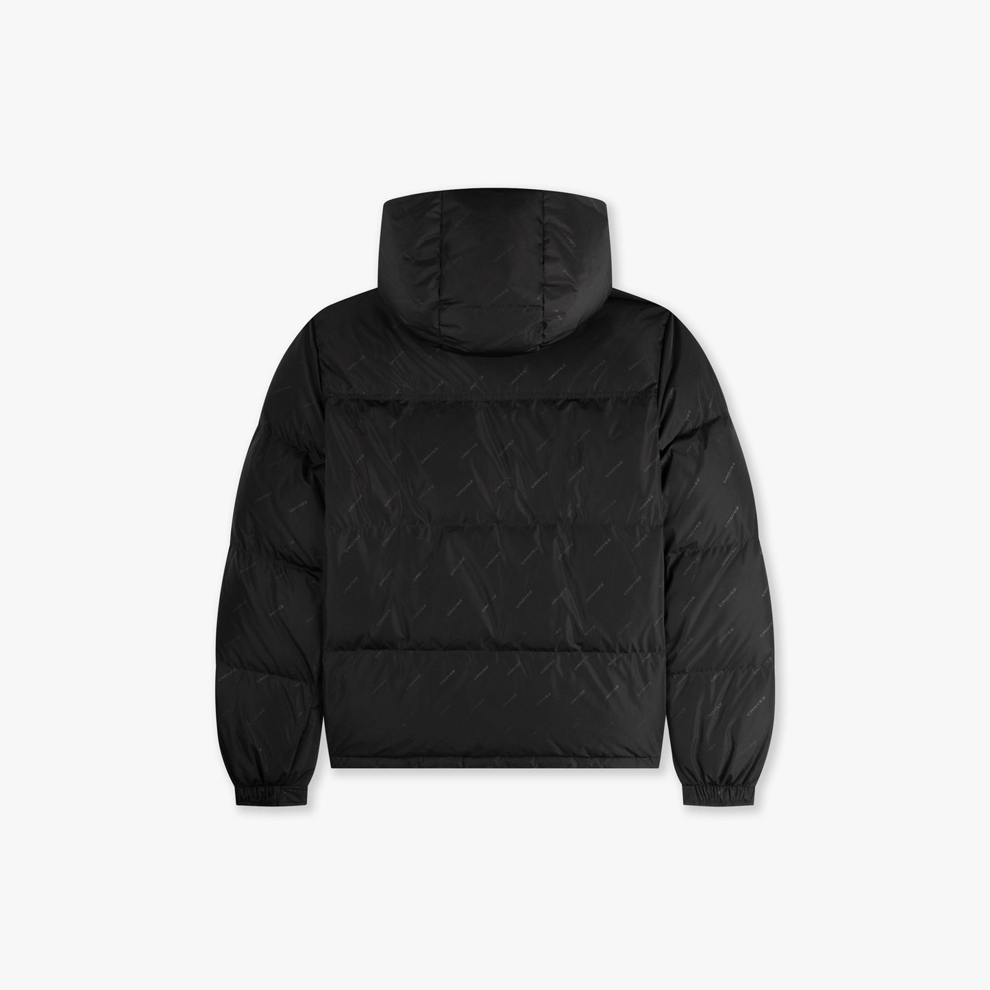 CROYEZ ALLOVER PUFFER JACKET - BLACK