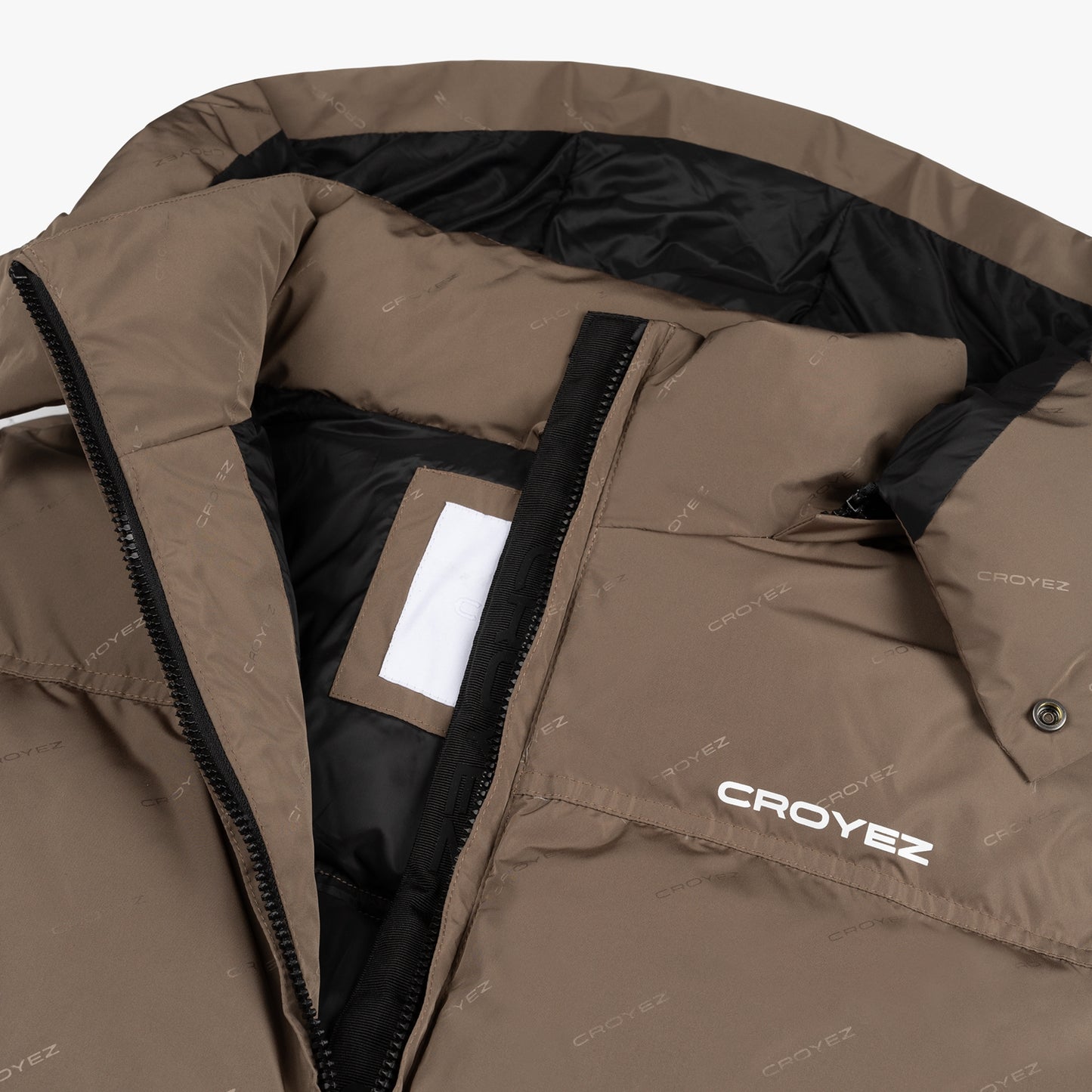 CROYEZ ALLOVER PUFFER JACKET - BROWN