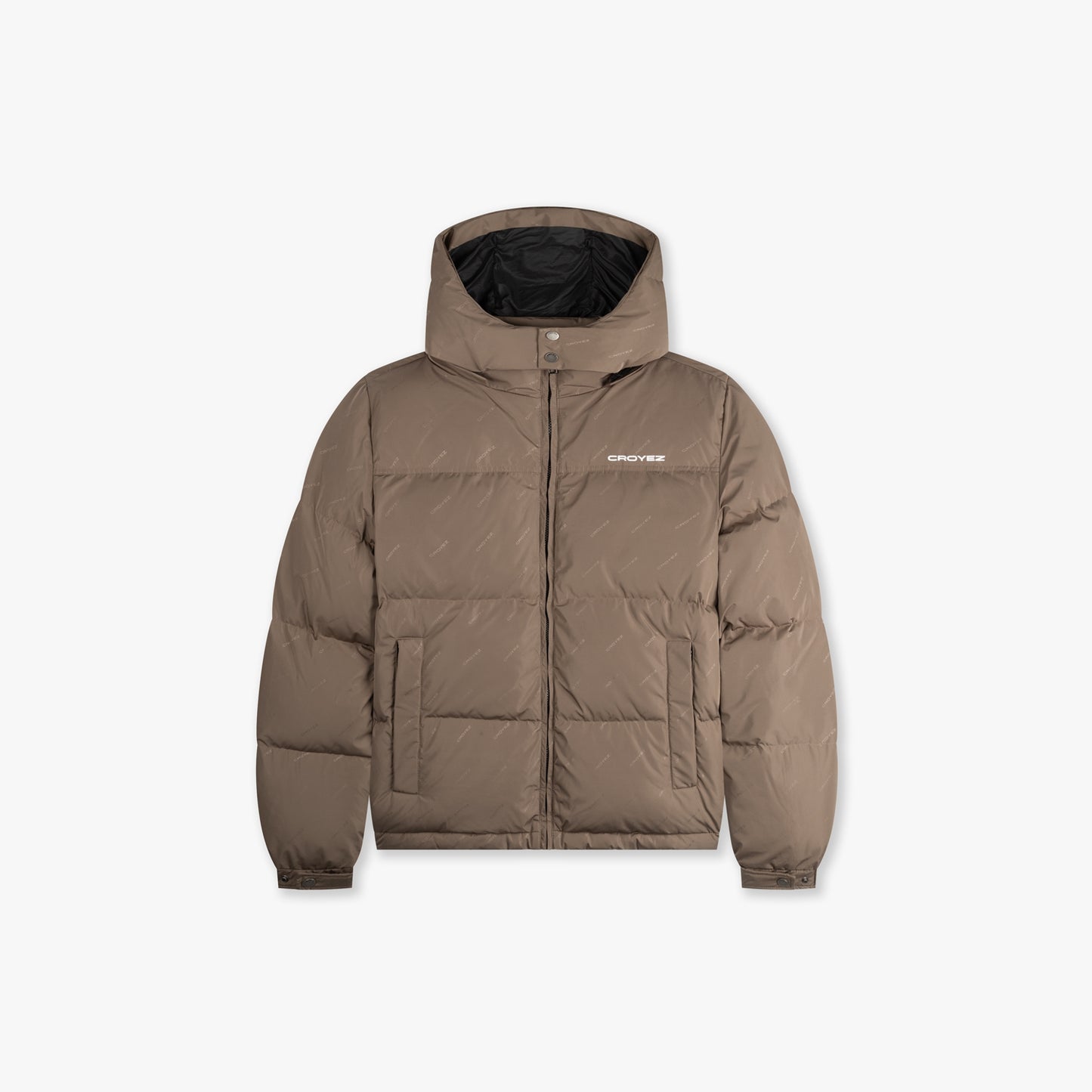 CROYEZ ALLOVER PUFFER JACKET - BROWN