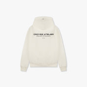 CROYEZ ATELIER HOODIE | CREAM/NAVY