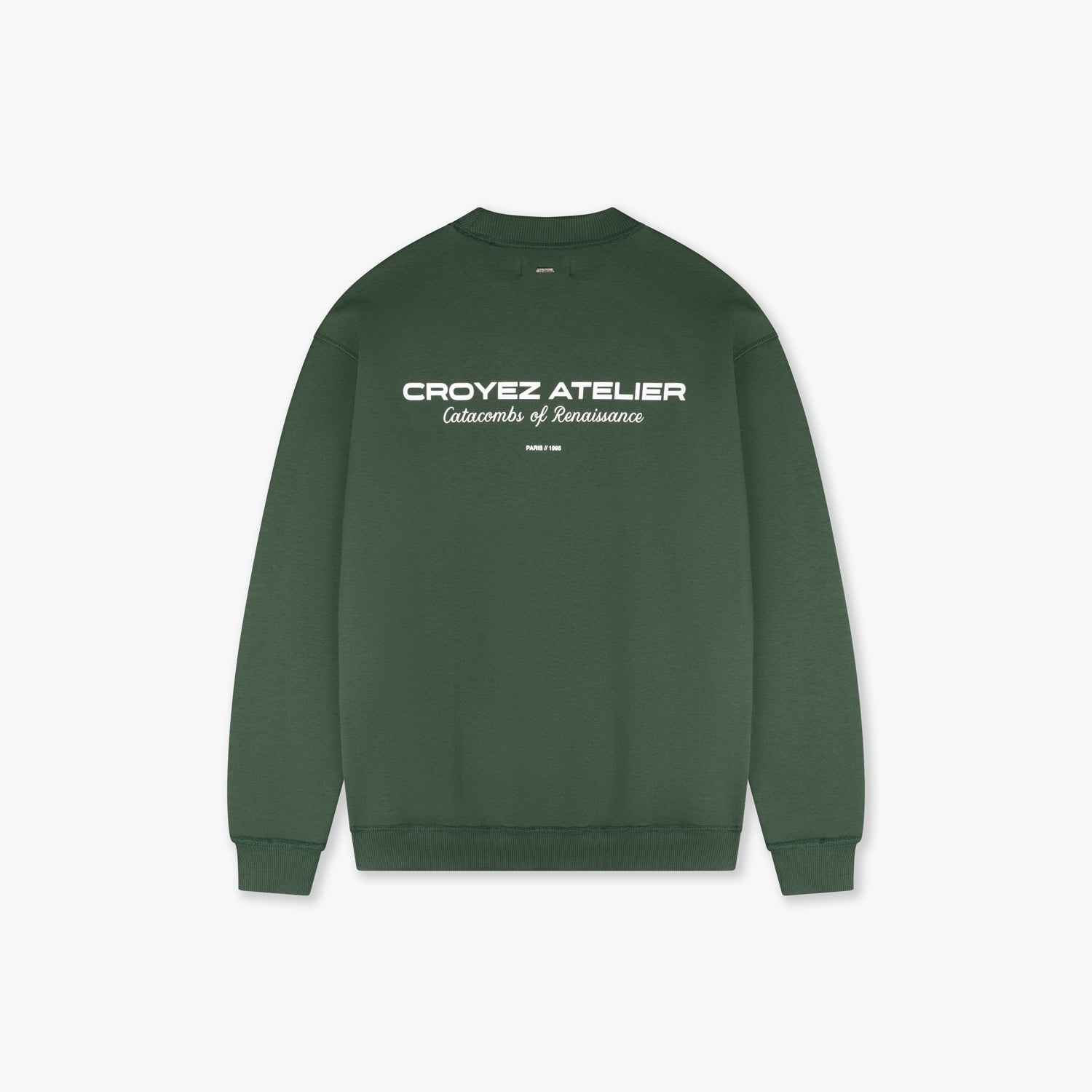 CROYEZ ATELIER SWEATER | DARK GREEN/WHITE