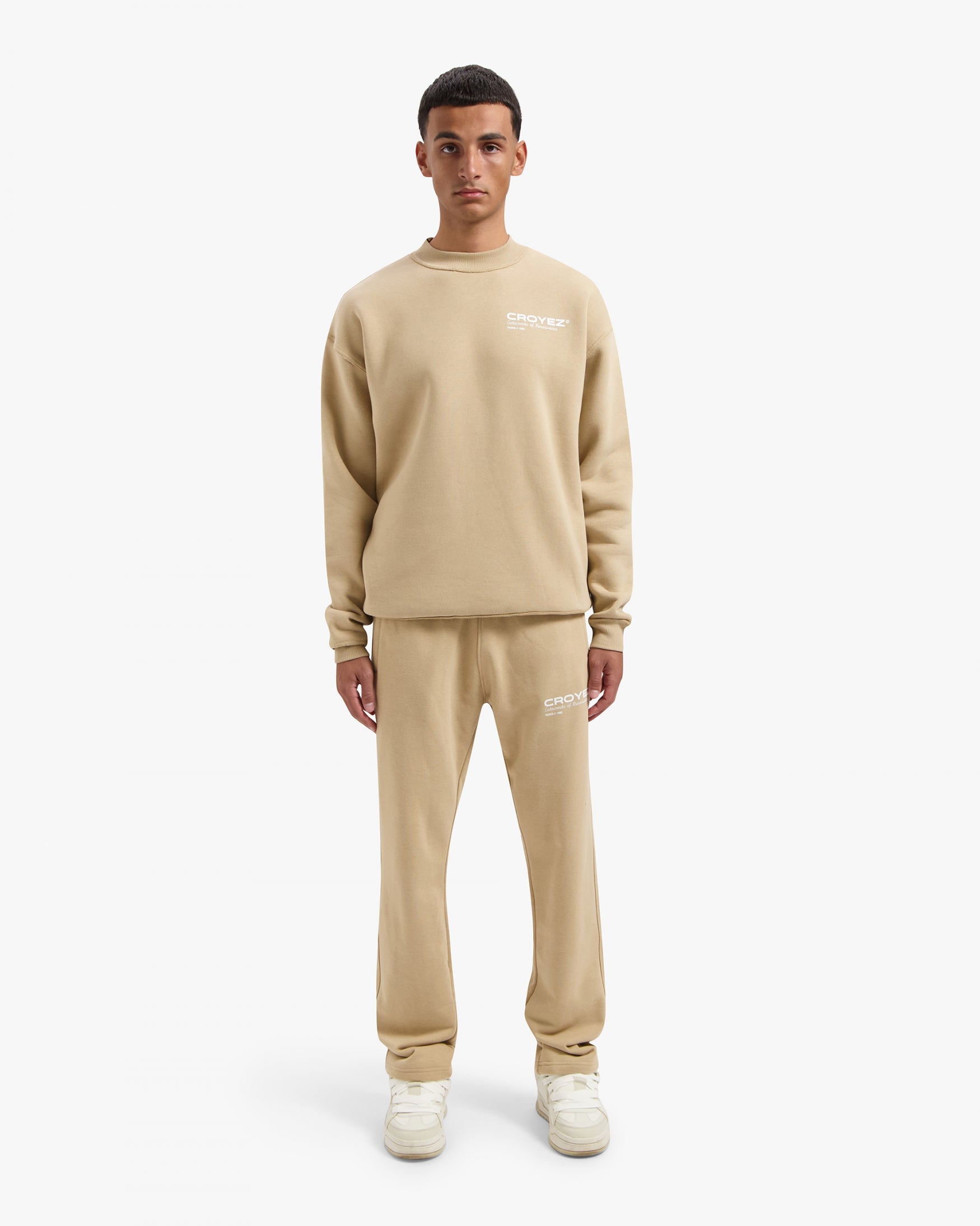 CROYEZ ATELIER SWEATER | BEIGE/WHITE