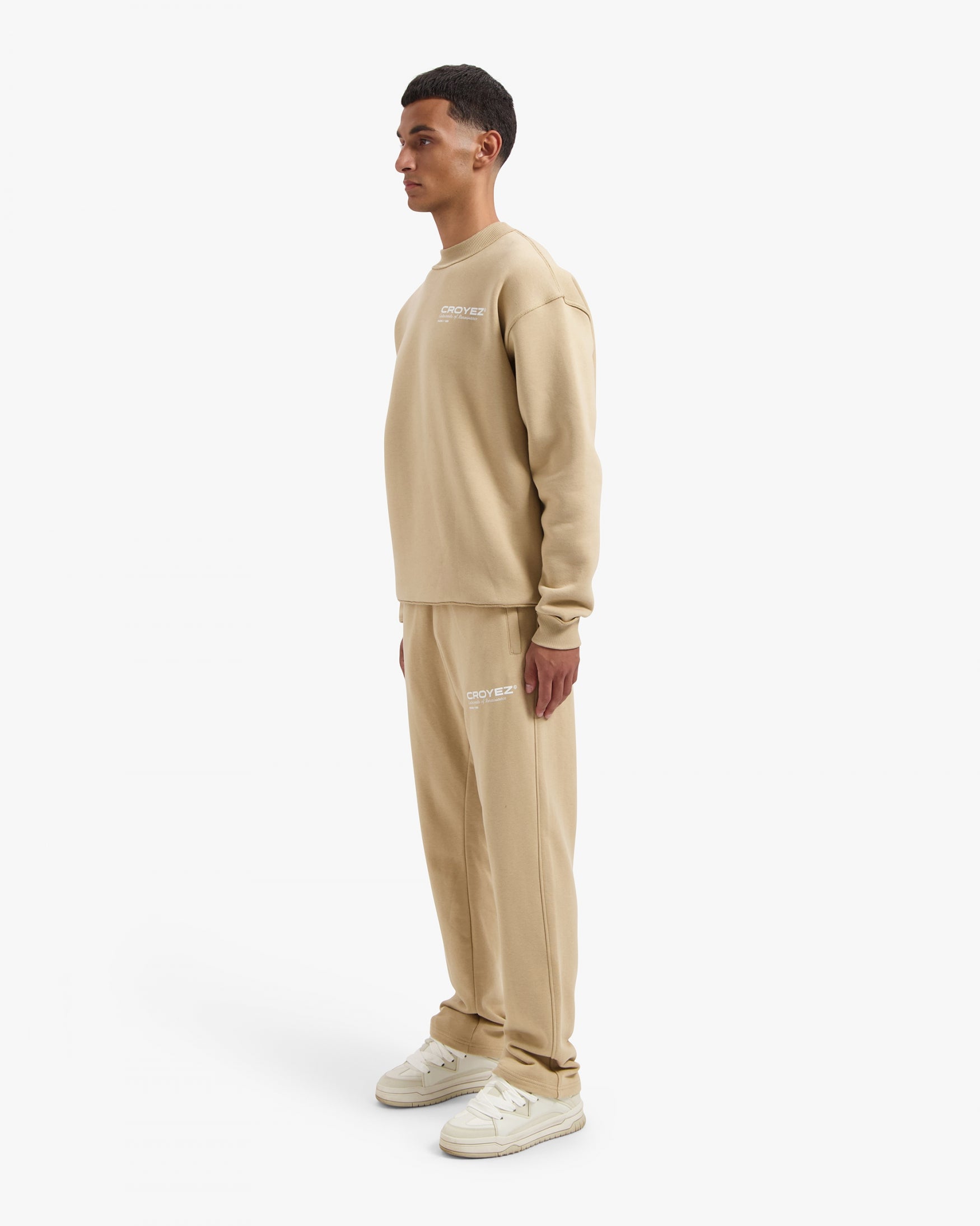 CROYEZ ATELIER SWEATER | BEIGE/WHITE