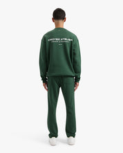 CROYEZ ATELIER SWEATER | DARK GREEN/WHITE