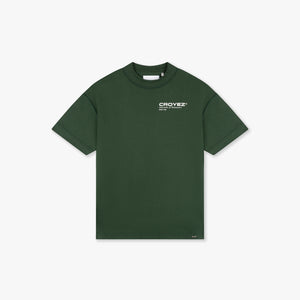 CROYEZ ATELIER T-SHIRT | DARK GREEN/WHITE