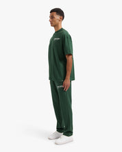 CROYEZ ATELIER SWEATPANTS | DARK GREEN/WHITE