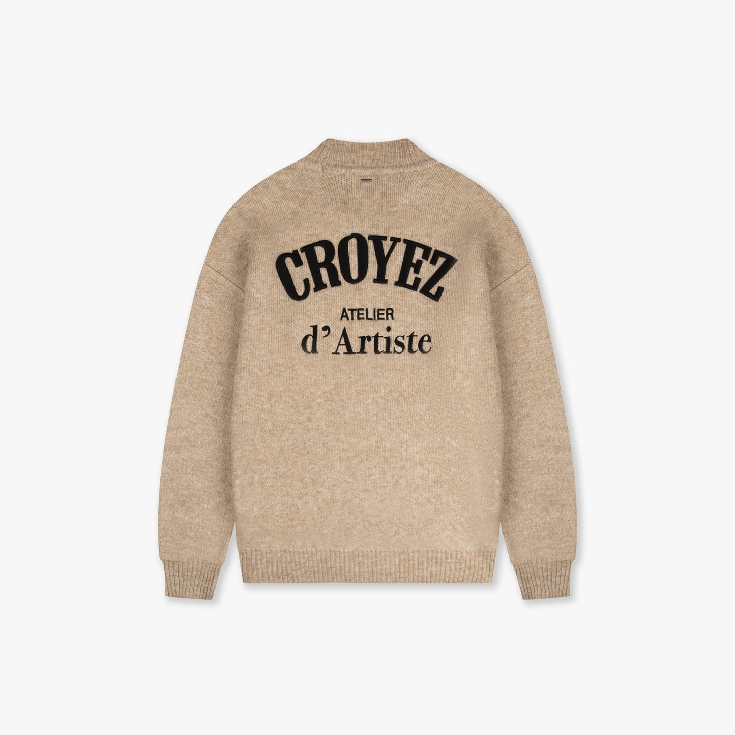 CROYEZ ATELIER KNIT SWEATER - BEIGE/BLACK