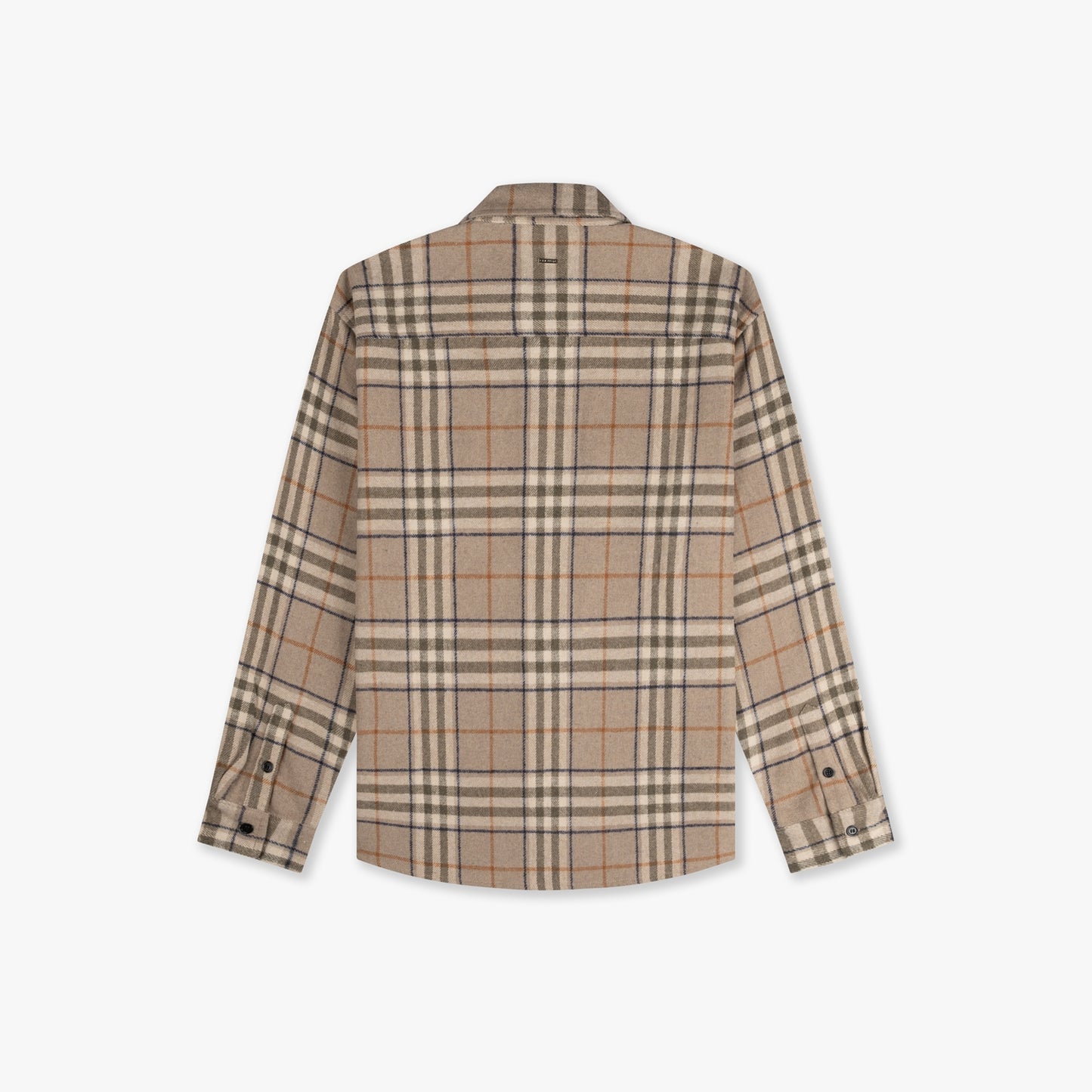 CROYEZ ESSENCE FLANNEL SHIRT - BROWN/BEIGE