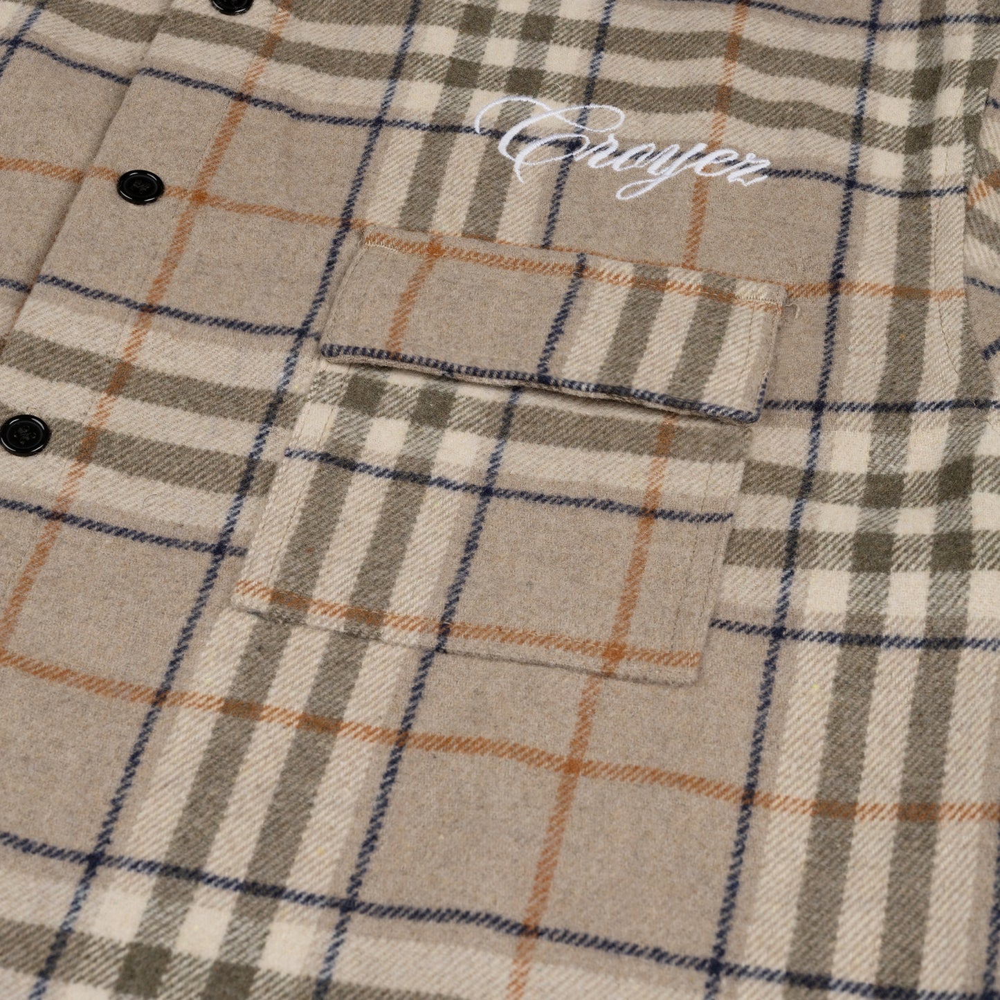 CROYEZ ESSENCE FLANNEL SHIRT - BROWN/BEIGE