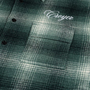 CROYEZ ESSENCE FLANNEL SHIRT | GREEN/BLACK
