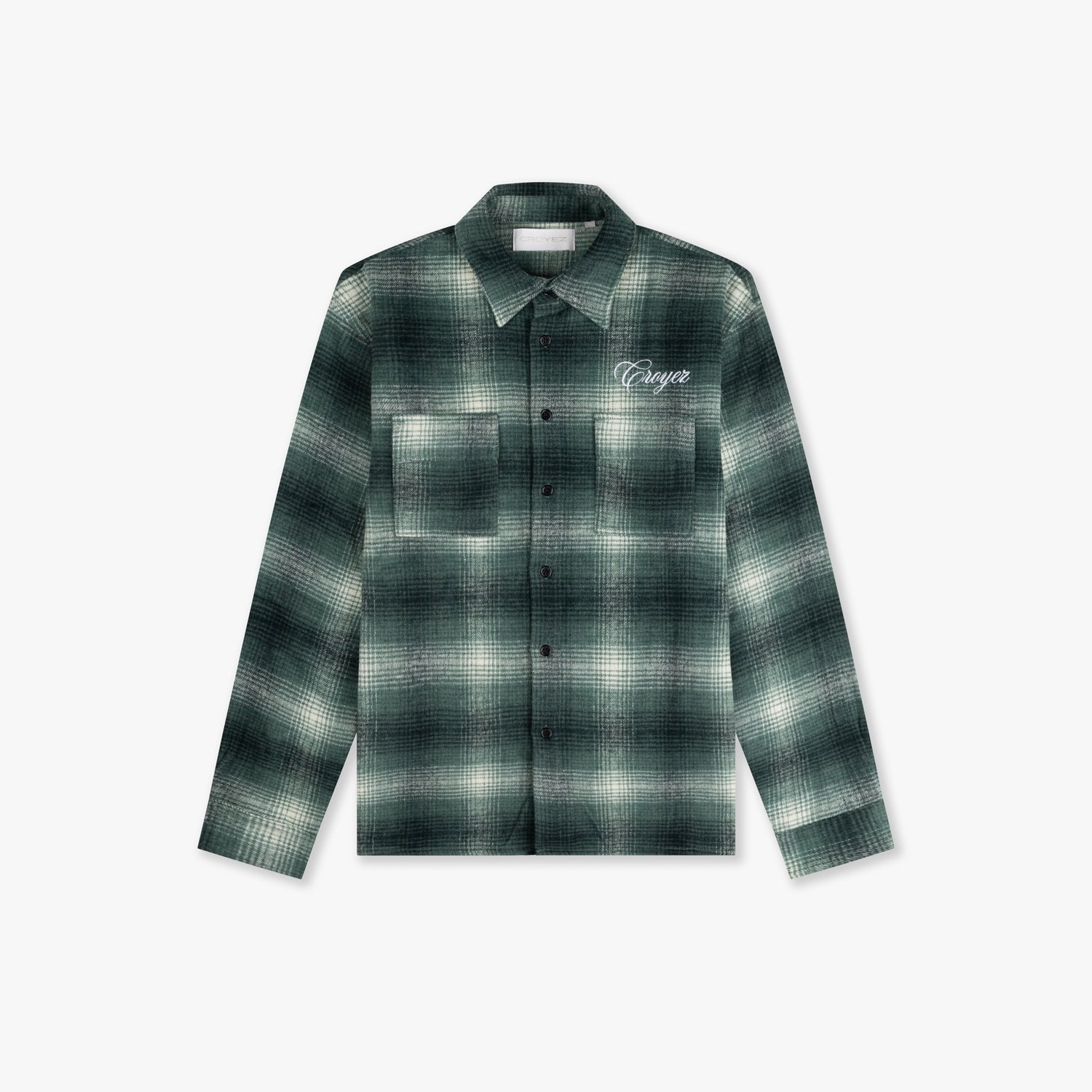 CROYEZ ESSENCE FLANNEL SHIRT - GREEN/BLACK