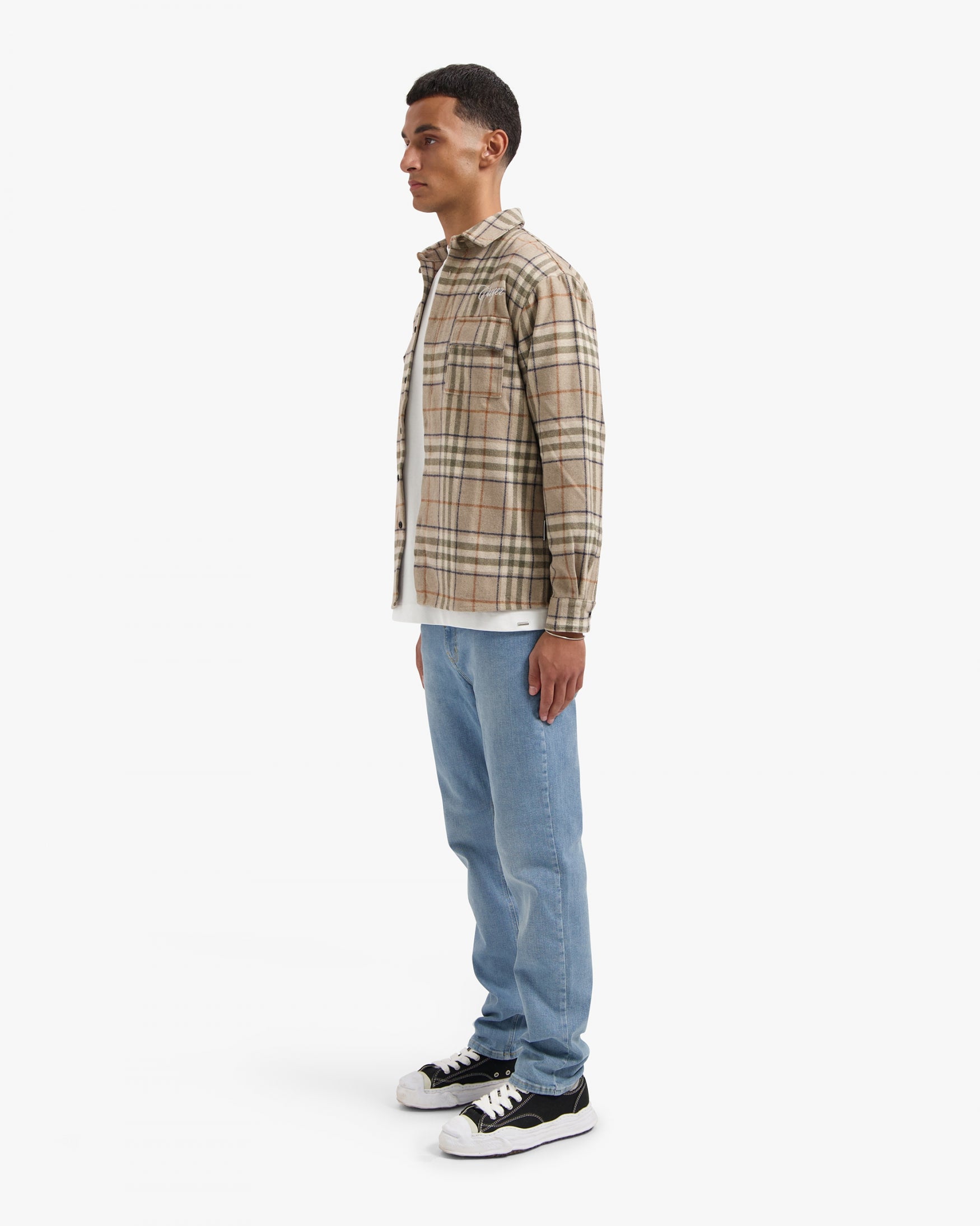 CROYEZ ESSENCE FLANNEL SHIRT | BROWN/BEIGE