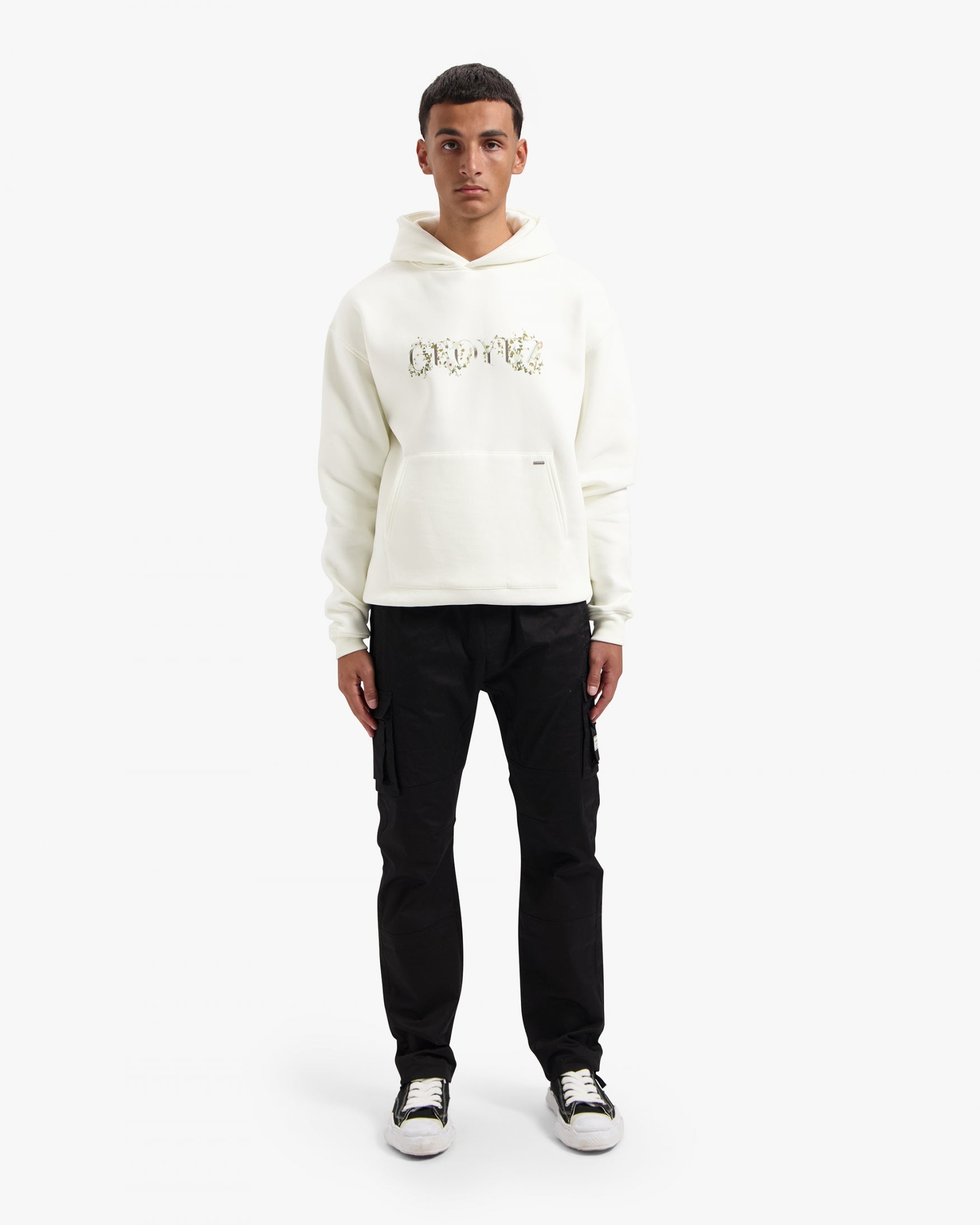 CROYEZ CHROME FLOWER HOODIE | OFF-WHITE