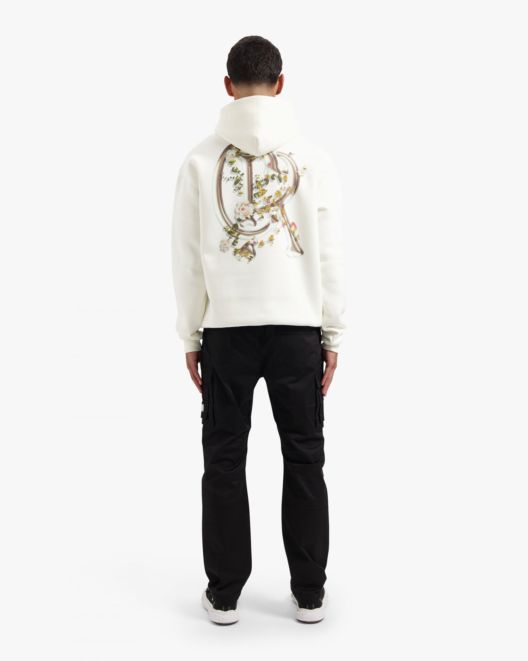 CROYEZ CHROME FLOWER HOODIE | OFF-WHITE