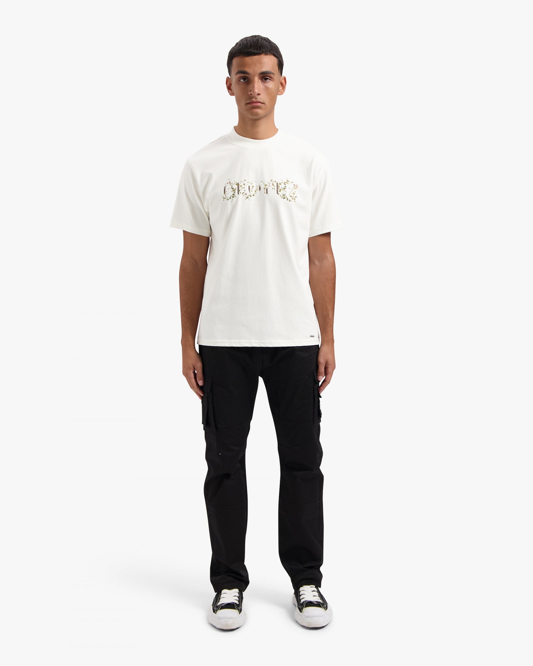 CROYEZ CHROME FLOWER T-SHIRT | OFF-WHITE