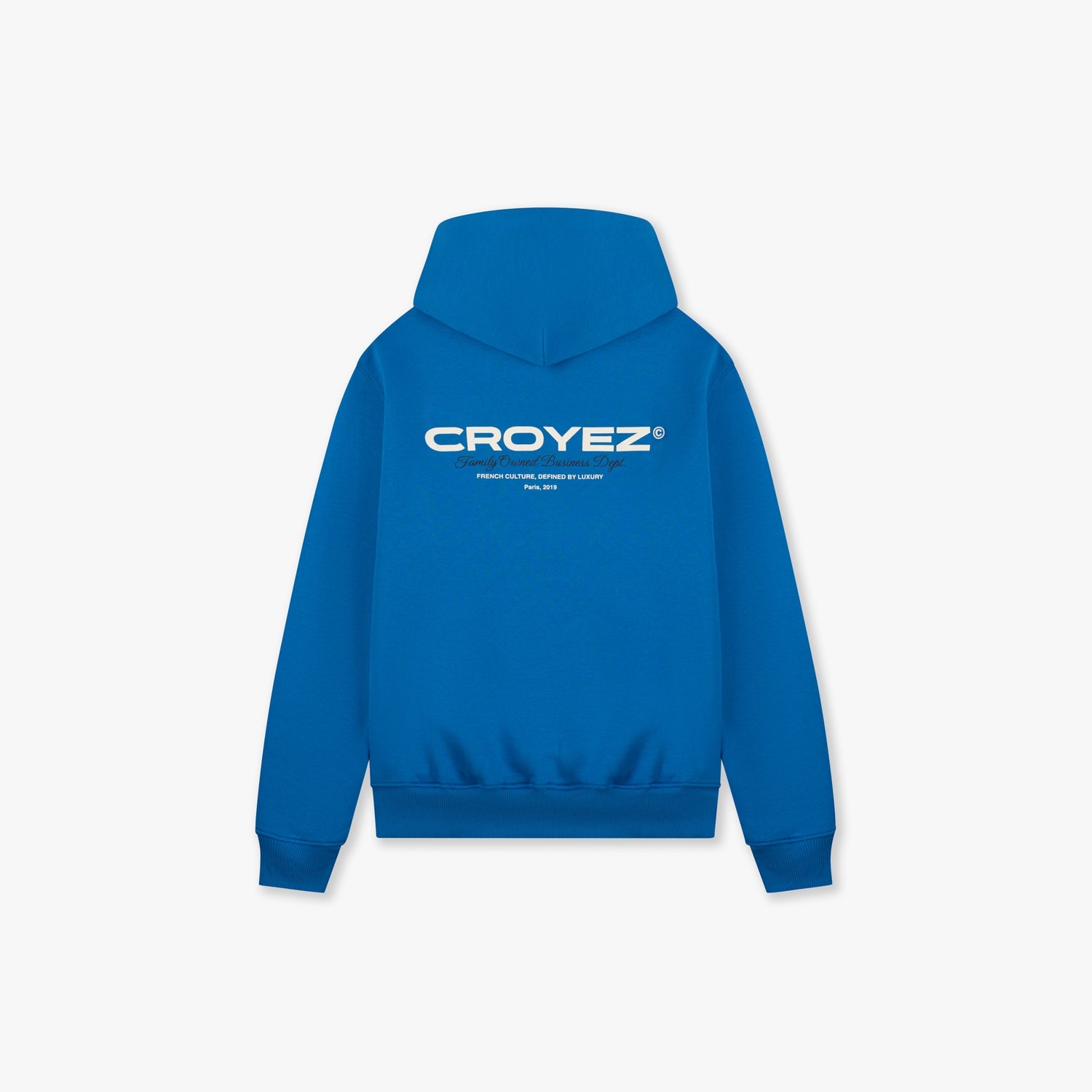 CROYEZ FAMILY OWNED BUSINESS HOODIE | COBALT BLUE