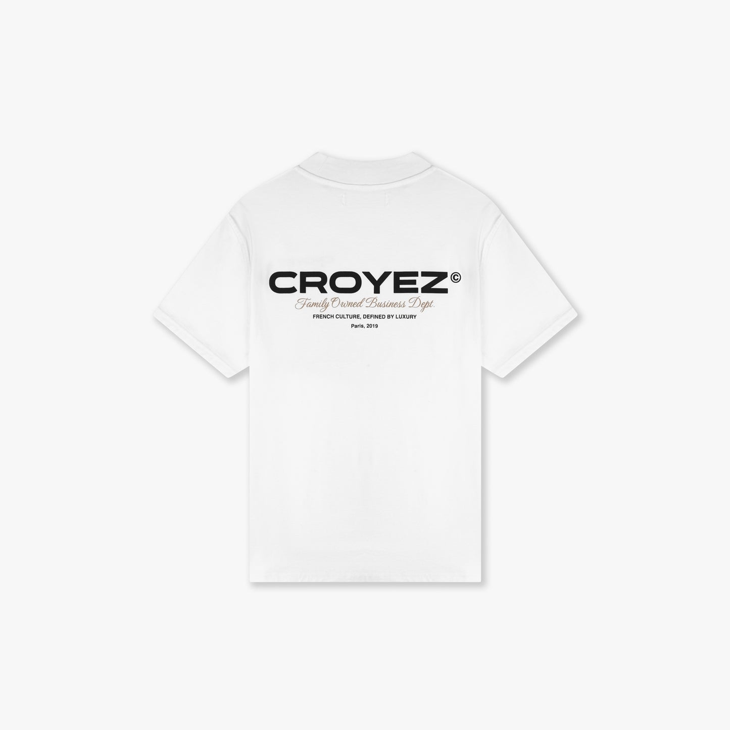 CROYEZ FAMILY OWNED BUSINESS T-SHIRT - WHITE