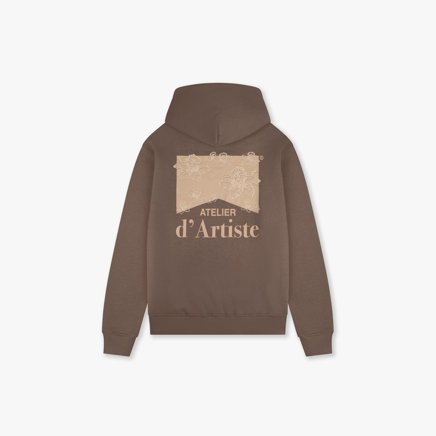 CROYEZ ATELIER FLOWER HOODIE | BROWN